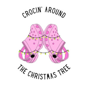 Crocin' Around The Christmas Tree Mug (Pink) Design