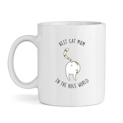 Best Cat Mum In The Hole World (White) Thumbnail