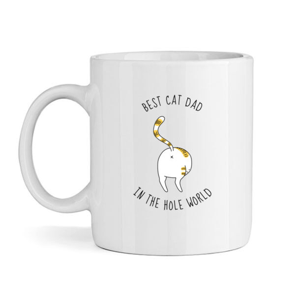 Best Cat Dad In The Hole World (White) Thumbnail