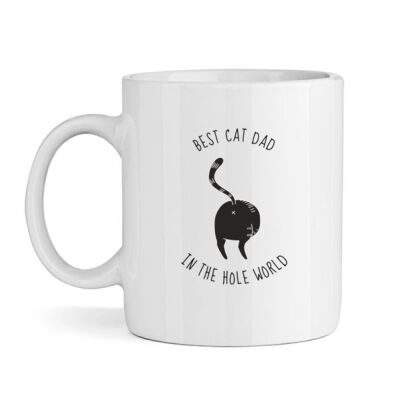 Best Cat Dad In The Hole World (Black) Thumbnail
